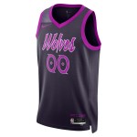 Maillot NBA Minnesota Timberwolves Personnalisable Nike 2025-26 City Edition Noir Swingman - Homme
